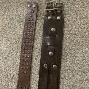 MENS JOHN VARVATOS LEATHER CUFFS